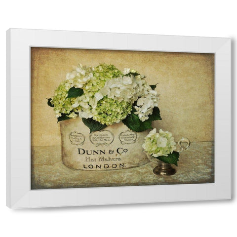 London Hydrangea White Modern Wood Framed Art Print by Atria, Cristin