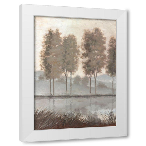 Morning View 1 White Modern Wood Framed Art Print by McGannon, Jill Schultz