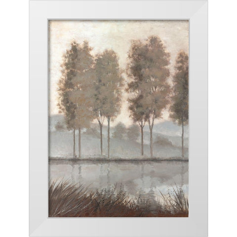 Morning View 1 White Modern Wood Framed Art Print by McGannon, Jill Schultz