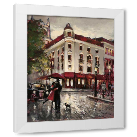 Welcome Embrace White Modern Wood Framed Art Print by Heighton, Brent
