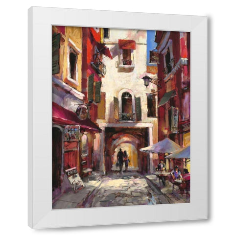 European Holiday White Modern Wood Framed Art Print by Heighton, Brent