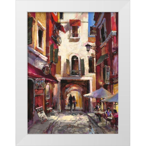 European Holiday White Modern Wood Framed Art Print by Heighton, Brent