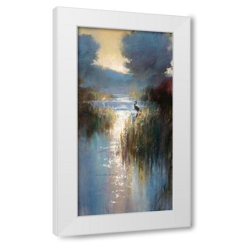 Peaceful Everglades 2 White Modern Wood Framed Art Print by Heighton, Brent