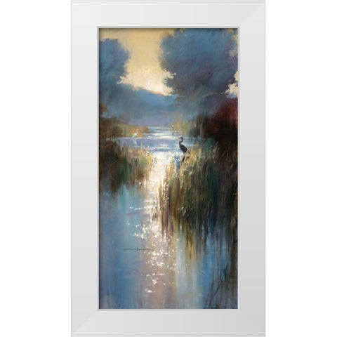 Peaceful Everglades 2 White Modern Wood Framed Art Print by Heighton, Brent