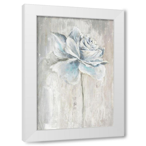 Artists Rose White Modern Wood Framed Art Print by Gold, Lora