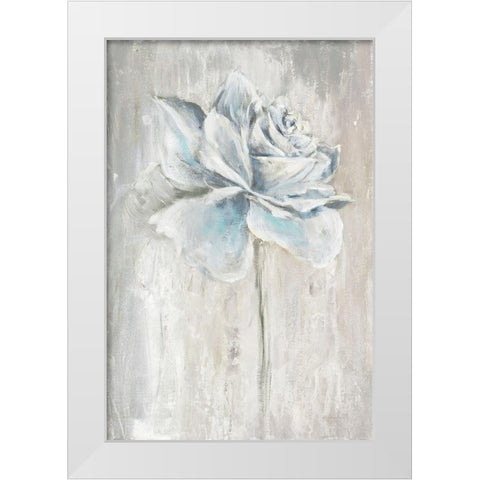 Artists Rose White Modern Wood Framed Art Print by Gold, Lora
