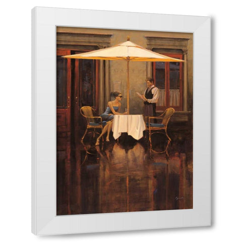 Aperitif Vignette White Modern Wood Framed Art Print by Lynch, Brent
