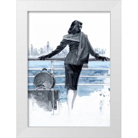 Port of Call Blue Study White Modern Wood Framed Art Print by Lynch, Brent