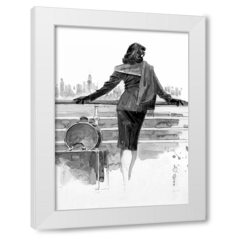 Port of Call Study White Modern Wood Framed Art Print by Lynch, Brent