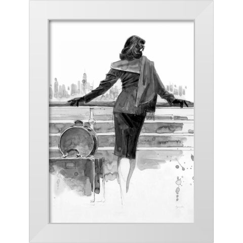 Port of Call Study White Modern Wood Framed Art Print by Lynch, Brent