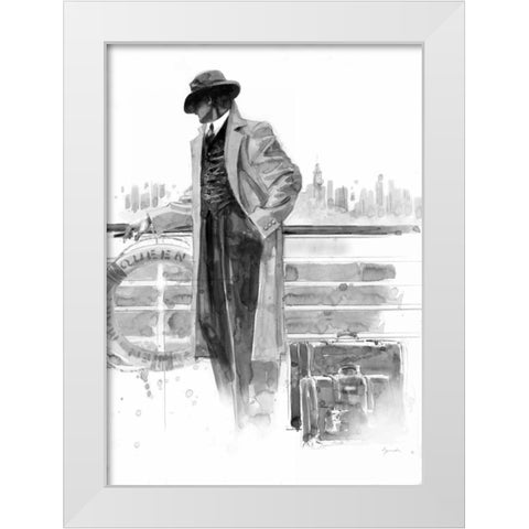 Pier 56 Study White Modern Wood Framed Art Print by Lynch, Brent