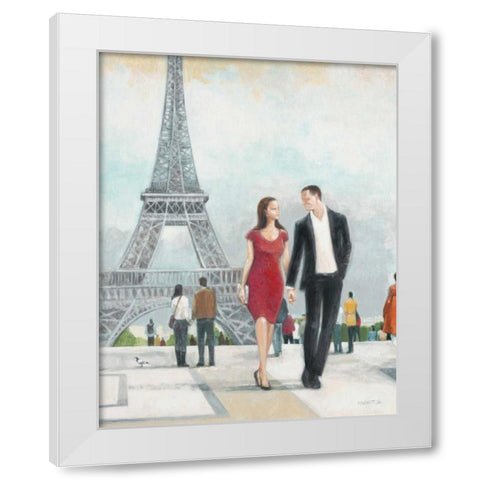 Paris Impressions 1 White Modern Wood Framed Art Print by Wyatt, Norman Jr.