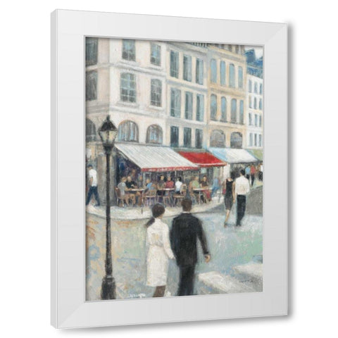 Paris Impressions 4 White Modern Wood Framed Art Print by Wyatt, Norman Jr.