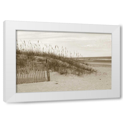In the Dunes 1 White Modern Wood Framed Art Print by Amber Light Gallery