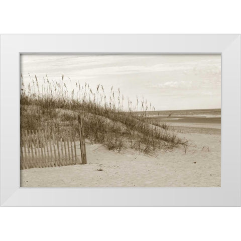 In the Dunes 1 White Modern Wood Framed Art Print by Amber Light Gallery