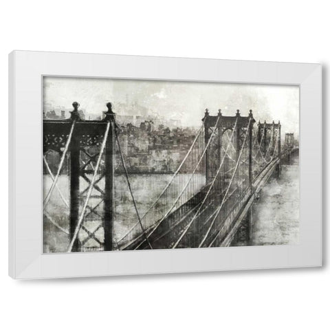 City Bridge 2 White Modern Wood Framed Art Print by Roko, Ken