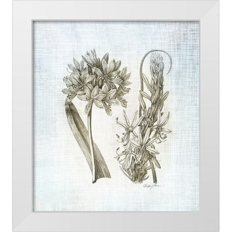 Farmhouse Botanical 1 White Modern Wood Framed Art Print by James, Christopher