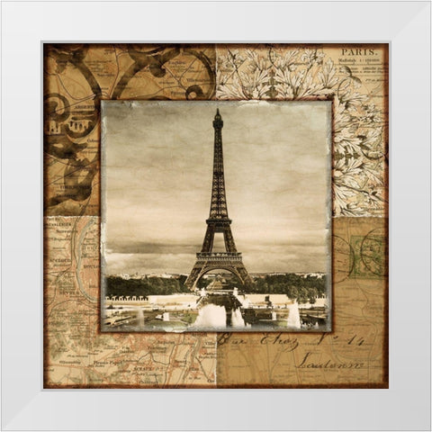 Paris Token White Modern Wood Framed Art Print by Studio Voltaire