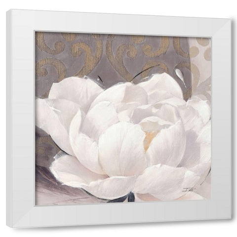 Blissful Bloom 1 White Modern Wood Framed Art Print by Stoyanov