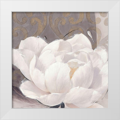 Blissful Bloom 1 White Modern Wood Framed Art Print by Stoyanov