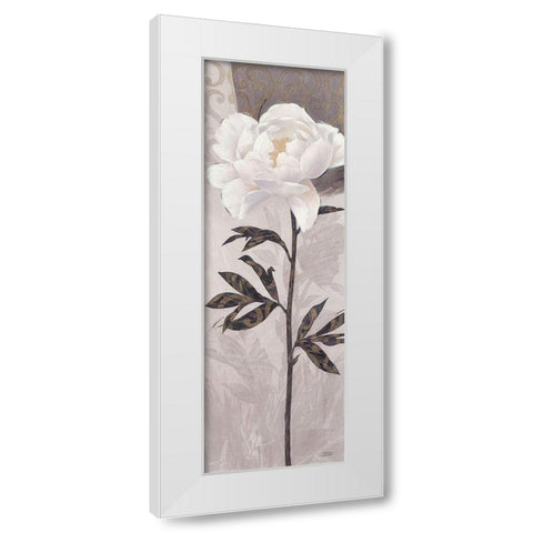 Elegant Bloom2 White Modern Wood Framed Art Print by Stoyanov