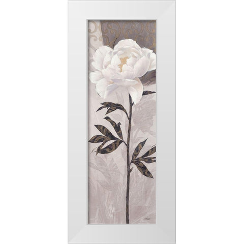 Elegant Bloom2 White Modern Wood Framed Art Print by Stoyanov