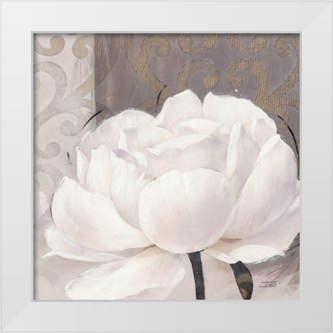 Blissful Bloom 3 White Modern Wood Framed Art Print by Stoyanov, Ivo