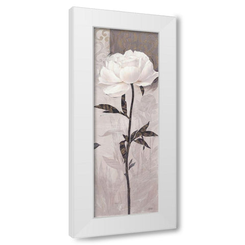 Elegant Bloom 3 White Modern Wood Framed Art Print by Stoyanov