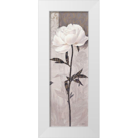 Elegant Bloom 3 White Modern Wood Framed Art Print by Stoyanov