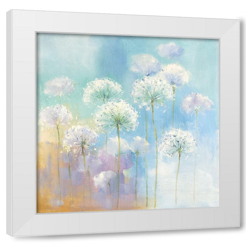 Soft Garden White Modern Wood Framed Art Print by Andy