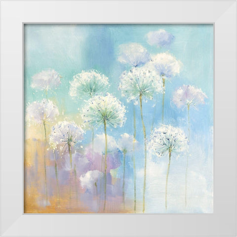 Soft Garden White Modern Wood Framed Art Print by Andy