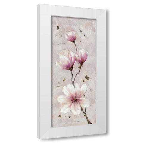 Magnolia Estate 1 White Modern Wood Framed Art Print by Key