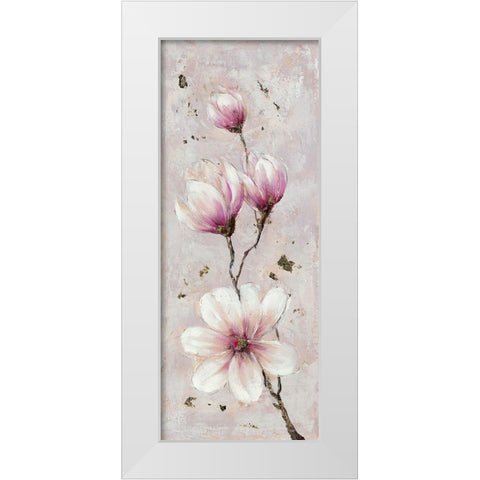 Magnolia Estate 1 White Modern Wood Framed Art Print by Key