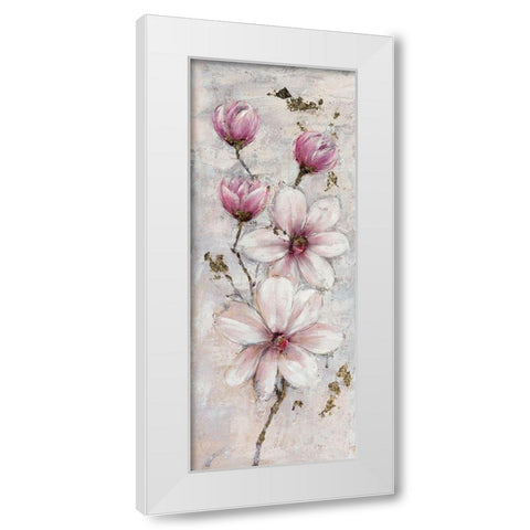 Magnolia Estate 2 White Modern Wood Framed Art Print by Key