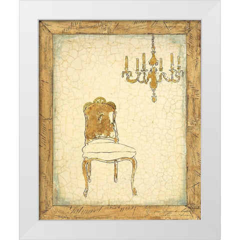 Sitting Pretty White Modern Wood Framed Art Print by Studio