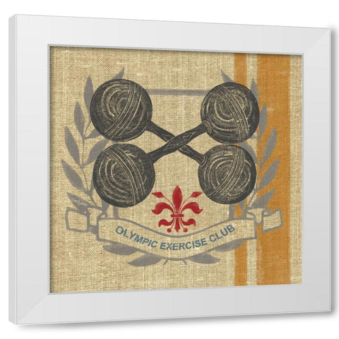Olympic Exercise Club White Modern Wood Framed Art Print by Appleman, Sam