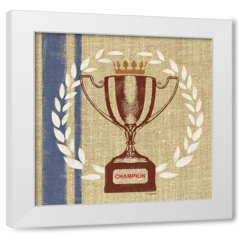 Champion Cup White Modern Wood Framed Art Print by Appleman, Sam