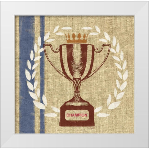 Champion Cup White Modern Wood Framed Art Print by Appleman, Sam