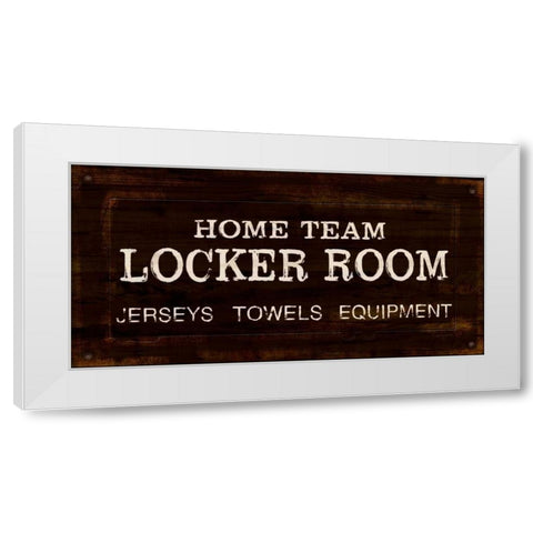 Vintage Locker Room White Modern Wood Framed Art Print by Appleman, Sam