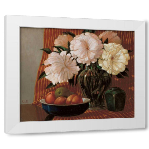 Stillife  White Modern Wood Framed Art Print by van Rooijen, Carel