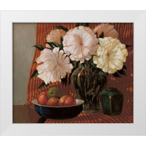 Stillife  White Modern Wood Framed Art Print by van Rooijen, Carel