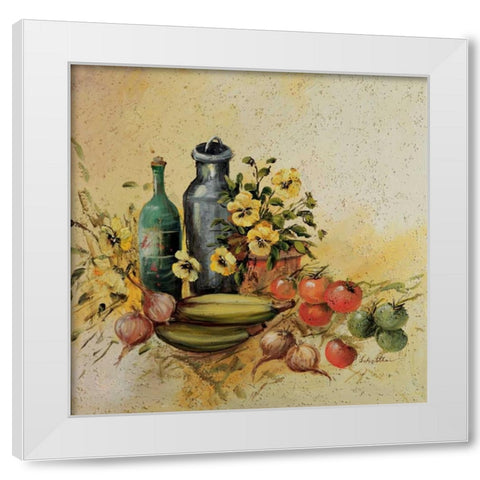 Mediterranean comp. I White Modern Wood Framed Art Print by Schottler, Katharina