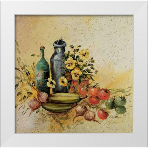 Mediterranean comp. I White Modern Wood Framed Art Print by Schottler, Katharina