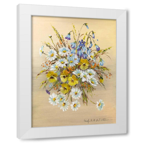 Roadside bouquet I White Modern Wood Framed Art Print by Schottler, Katharina