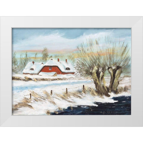 Winter I White Modern Wood Framed Art Print by Schottler, Katharina