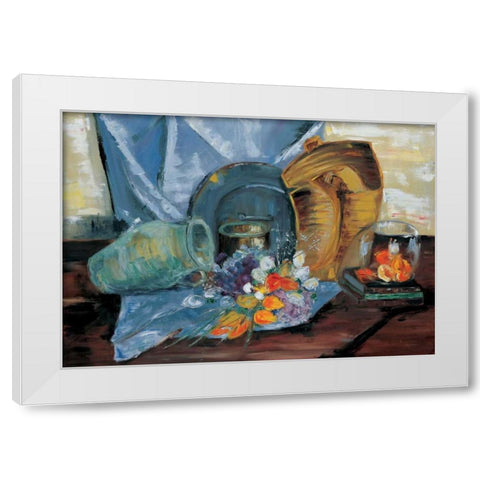 Still life I White Modern Wood Framed Art Print by Cruysberg, Marijke