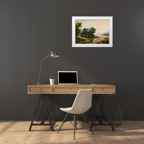 Zabroshunij Danik White Modern Wood Framed Art Print by Vlagyislav, Najgyonov