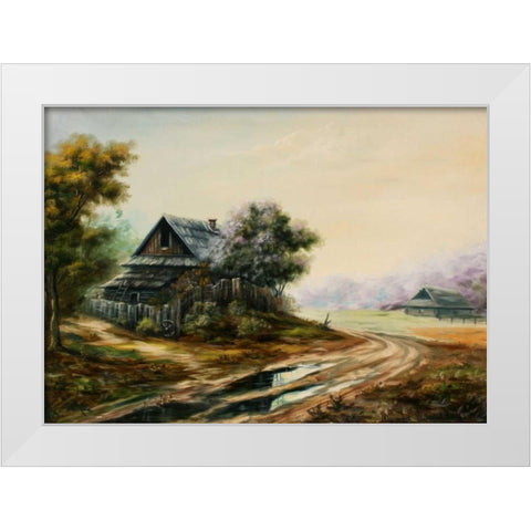 Zabroshunij Danik White Modern Wood Framed Art Print by Vlagyislav, Najgyonov
