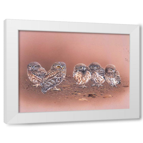 Birdy II White Modern Wood Framed Art Print by Weenink, Ruud