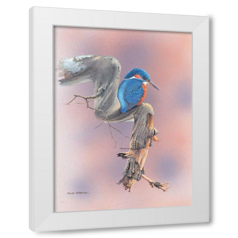 Birdy III White Modern Wood Framed Art Print by Weenink, Ruud